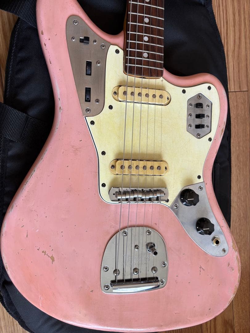 Fender Japan JG66 jaguar ピンク　ラッカー塗装　レリック