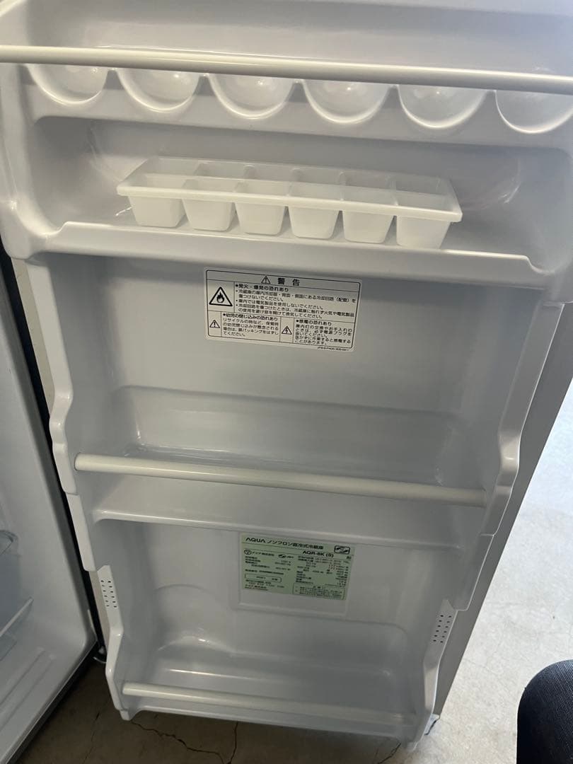 アクア ノンフロン直冷式冷蔵庫 AQR-8K 2021年製　T