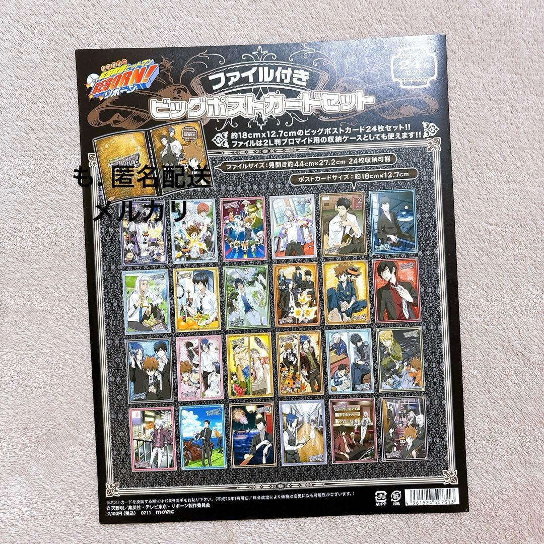 家庭教師ヒットマンREBORN!　2L　ビッグポストカードセット　ファイル付き