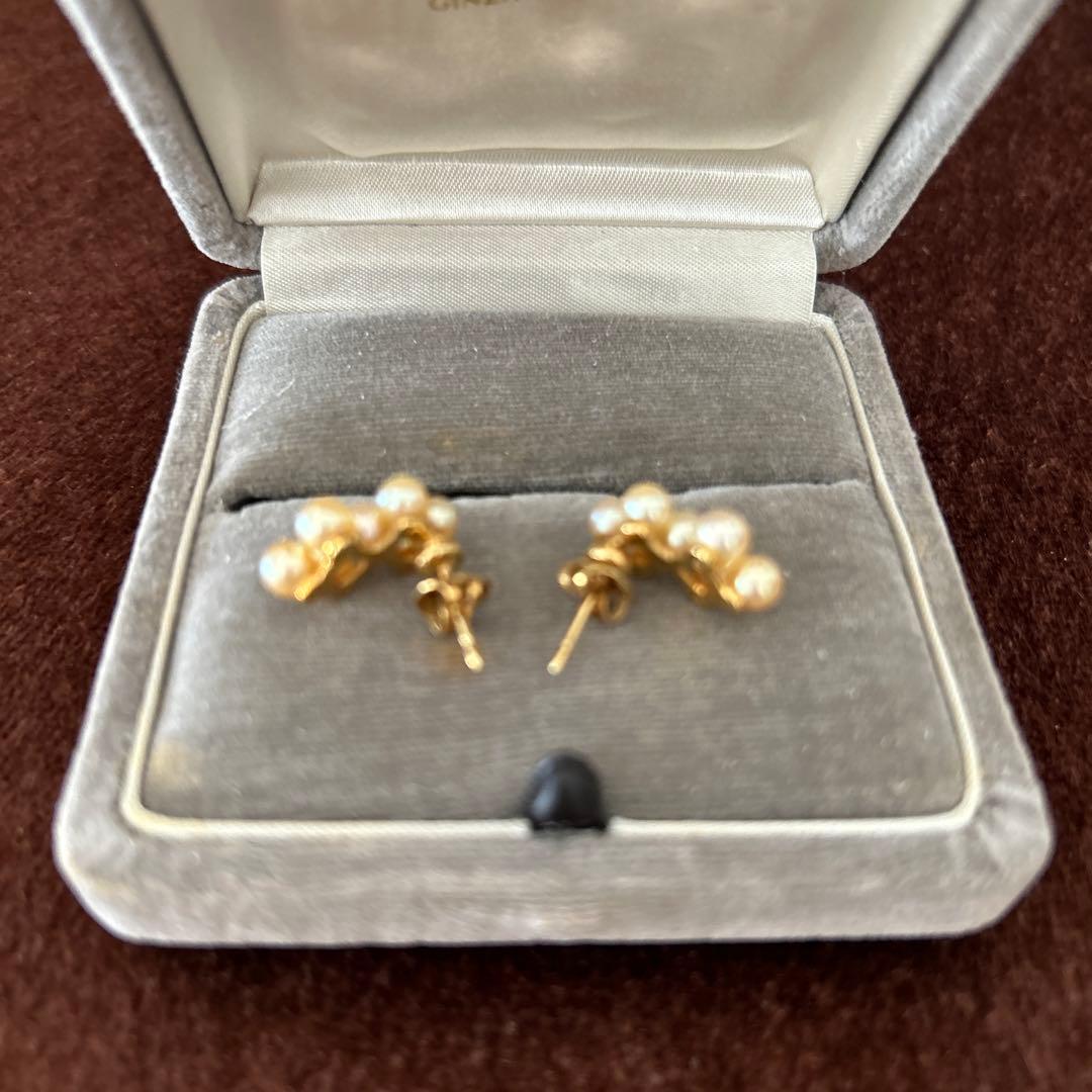 ミキモトのパールピアス