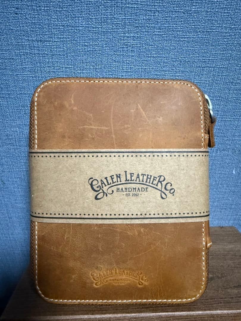 美品ガレンレザー 10本差しペンケース クレイジーホースブラウン