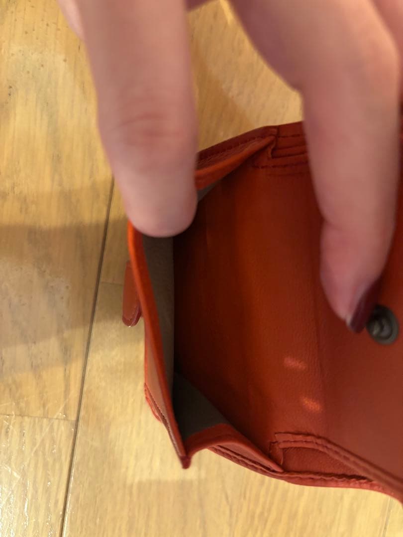 【渡辺亨 　Bottega Veneta 】二つ折り財布 オレンジ
