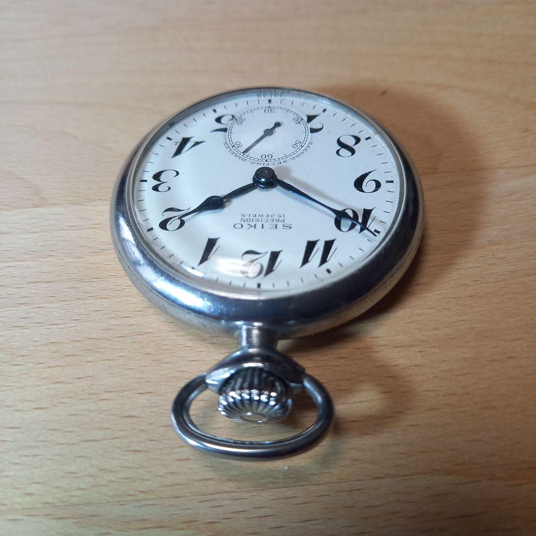 Cedric430‼️国鉄懐中時計　セイコー製　昭和37年　新支　未稼働品