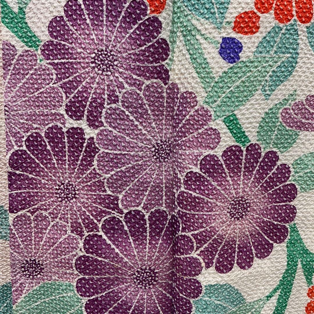 b86 藤娘きぬたや　本総絞り　振袖　正絹　棒衿　着物