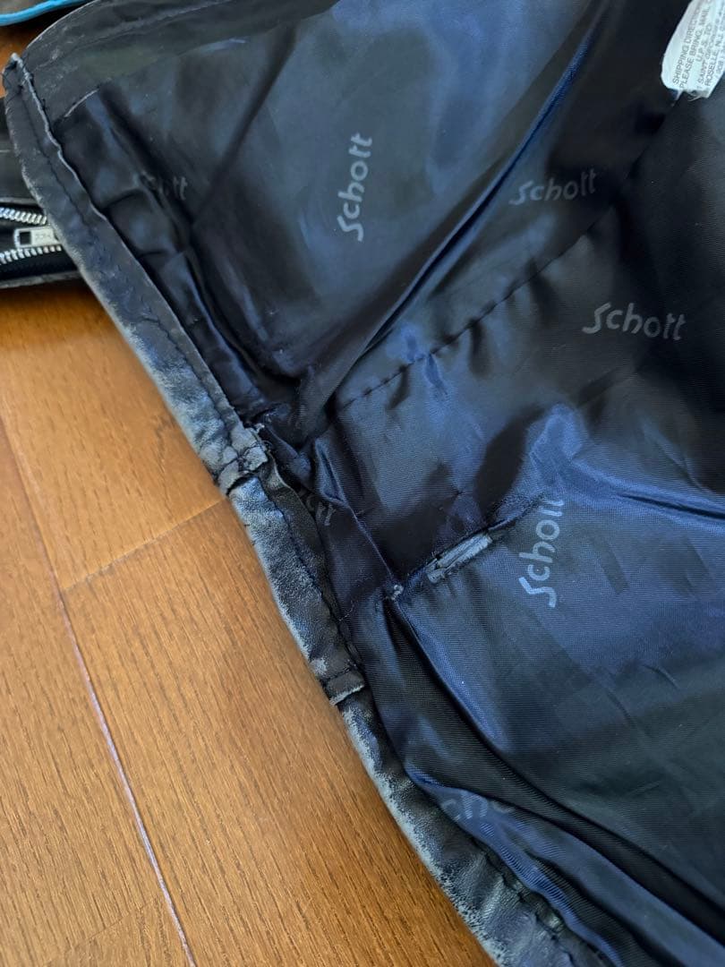 激味 SCHOTT 641 シングルライダース ボアライナー 38 USA