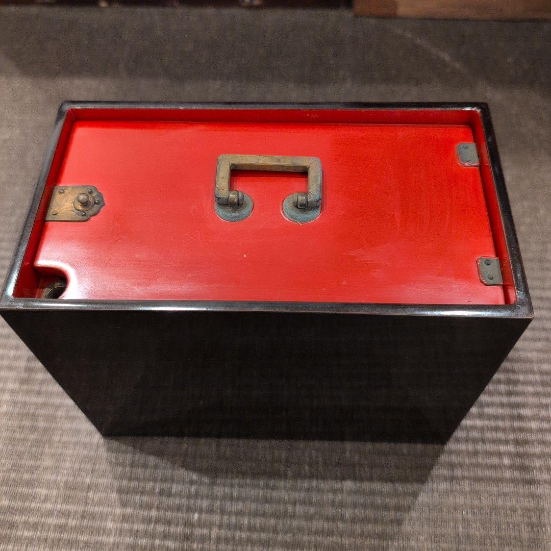 茶道具 野点 漆弁当箱 木製漆水筒（金具） 重箱