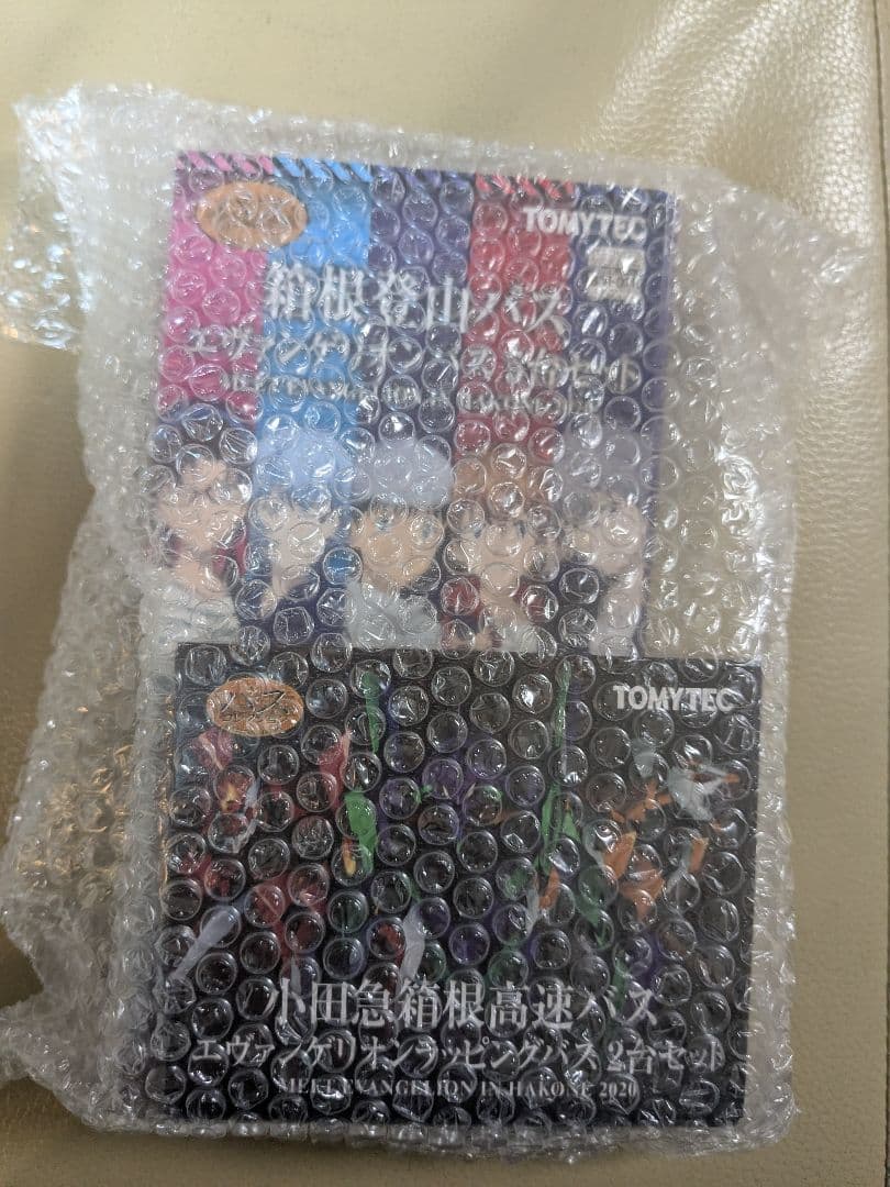 新品　エヴァンゲリオン箱根登山バスミニカー5台＋小田急箱根高速バスミニカー2台