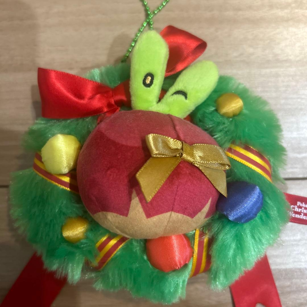 ポケモン ぬいぐるみ カジッチュ　クリスマス　マスコット リース