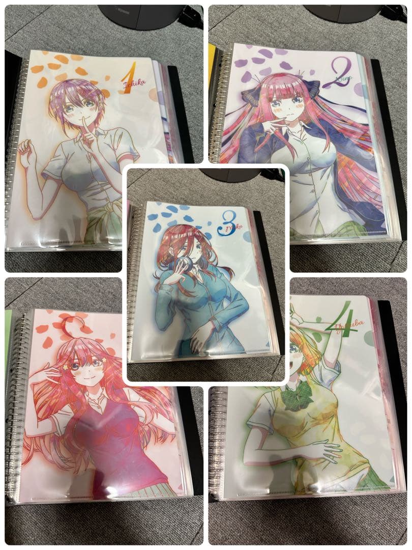 五等分の花嫁　クリアファイルセット　収納バインダー付き