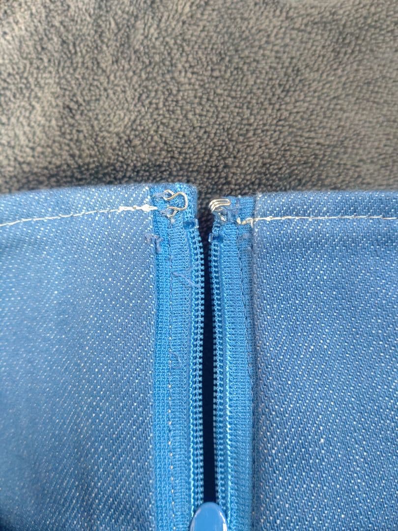 リリィスノコフ・キラーカーブススカート ブルーデニム 38