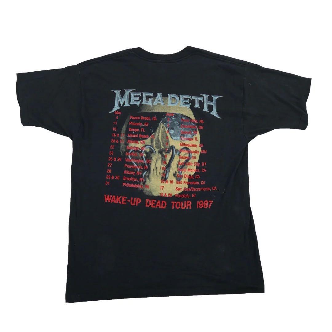 ミュージシャン Mega Death Wake-Up Dead Tour 1987s Tee