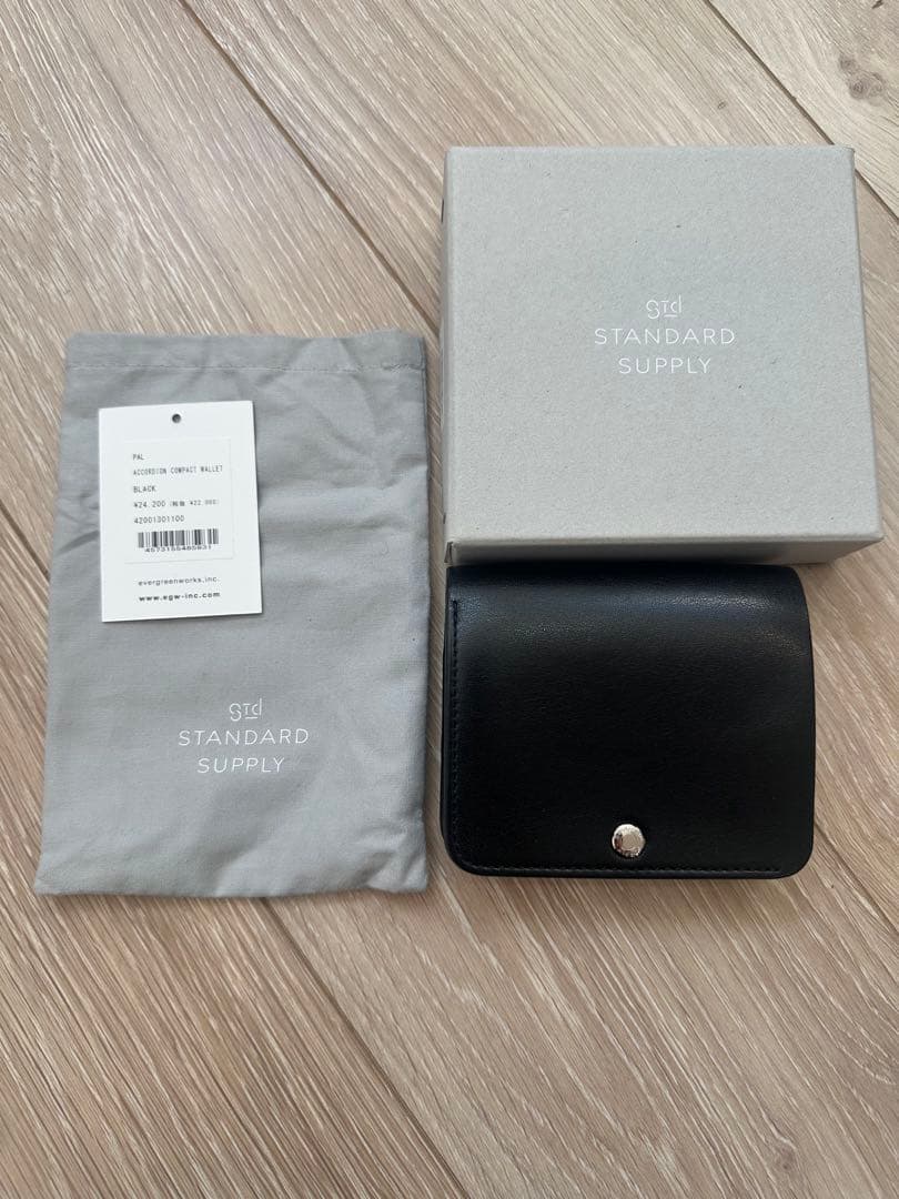 STANDARD SUPPLY ブラック二つ折り財布