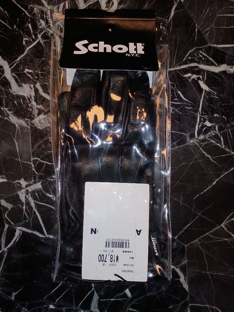 Schott（ショット）レザー(牛)グローブ　スマホ対応　手袋　サイズM