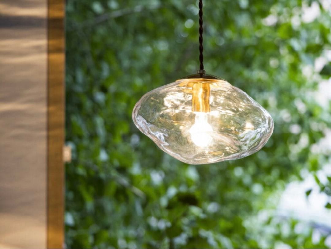 インターフォルム未使用ペンダントライト クリアガラス