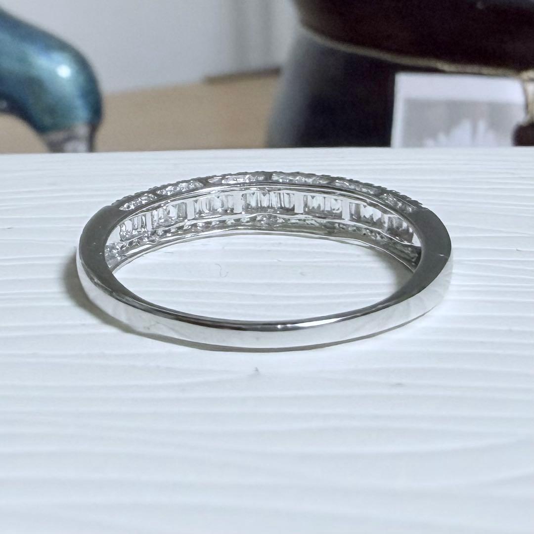 鑑別付 DEFカラー バケットダイヤモンド K18WG D0.2ct