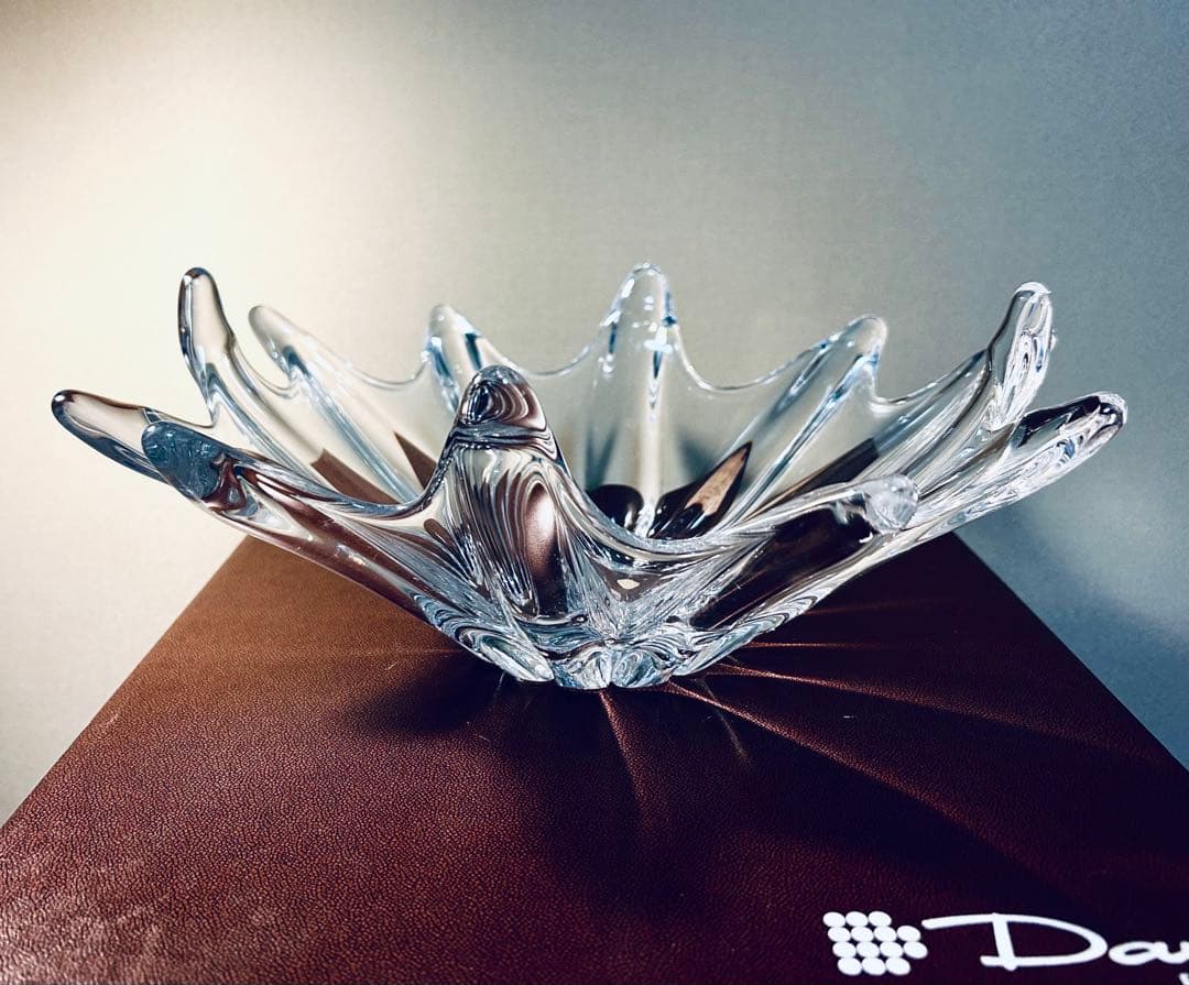フランス　Daum ドーム　オリオン・スターフィッシュ　クリスタル・アートボウル
