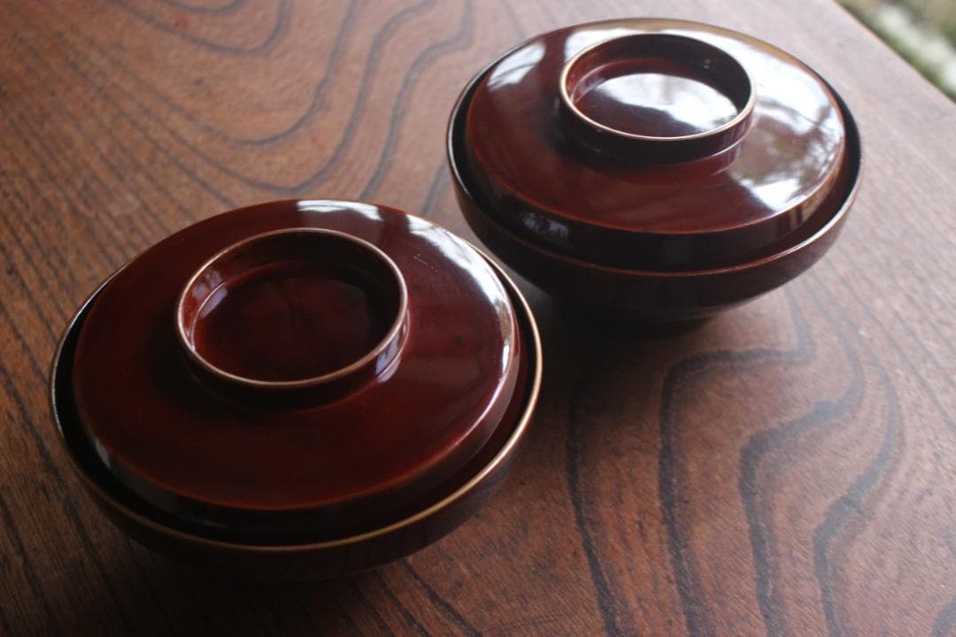 時代逸品！上質紅溜塗に極上高台寺蒔絵の美しいお椀2点（検加賀蒔絵吸物碗蒔絵椀