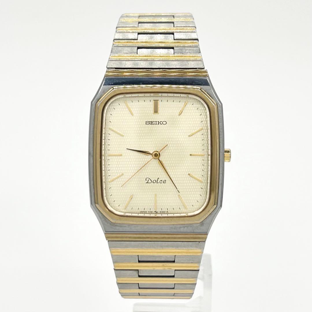 SEIKO セイコー DOLCE スクエア 7741-5130 クォーツ 腕時計