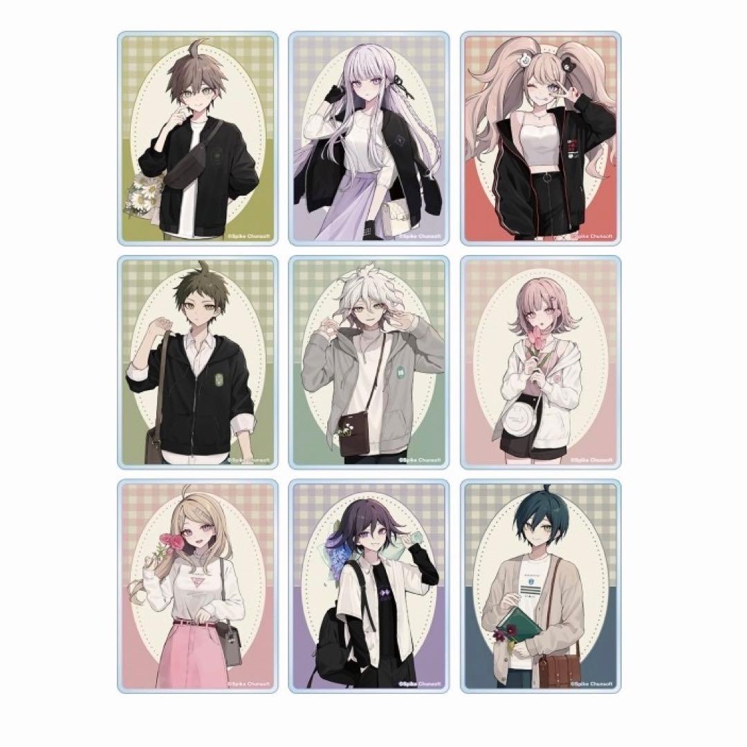 ダンガンロンパ アクリルカード 赤倉さんコラボ 9種フルコンプセット