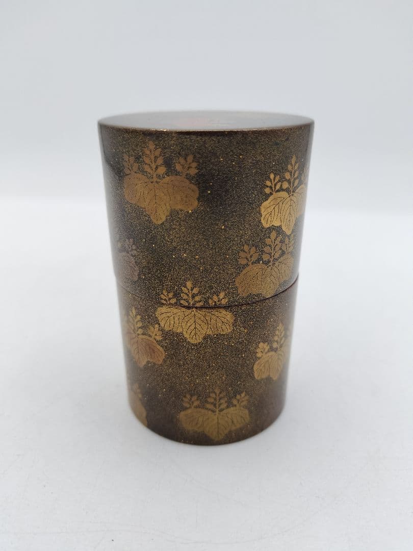 b845【新品・未使用】菊桐　細中次 内梨子地 輪島　清香 木箱 茶道