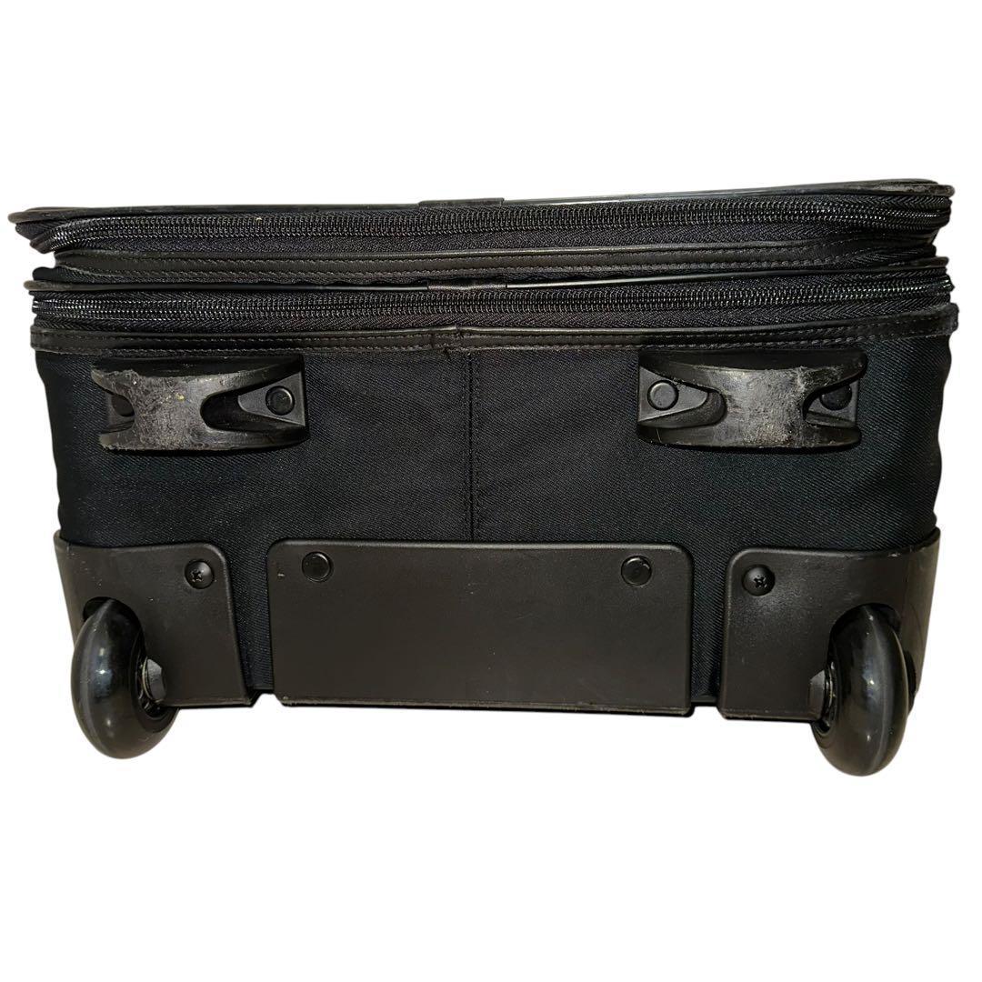 美品　COACH　095　キャリーバッグ　スーツバッグ　ブラック　PVC　レザー