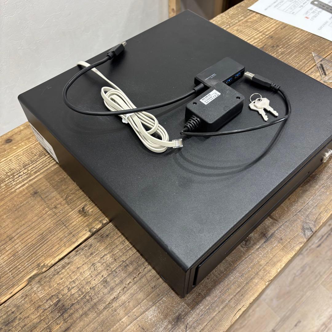 美品 店舗用品ビジコムプリンター接続式キャッシュドロワーDKD-USB COV