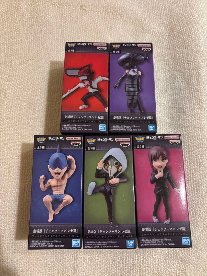 チェンソーマン　ワールドコレクタブルフィギュア　レゼ編2 フルセット