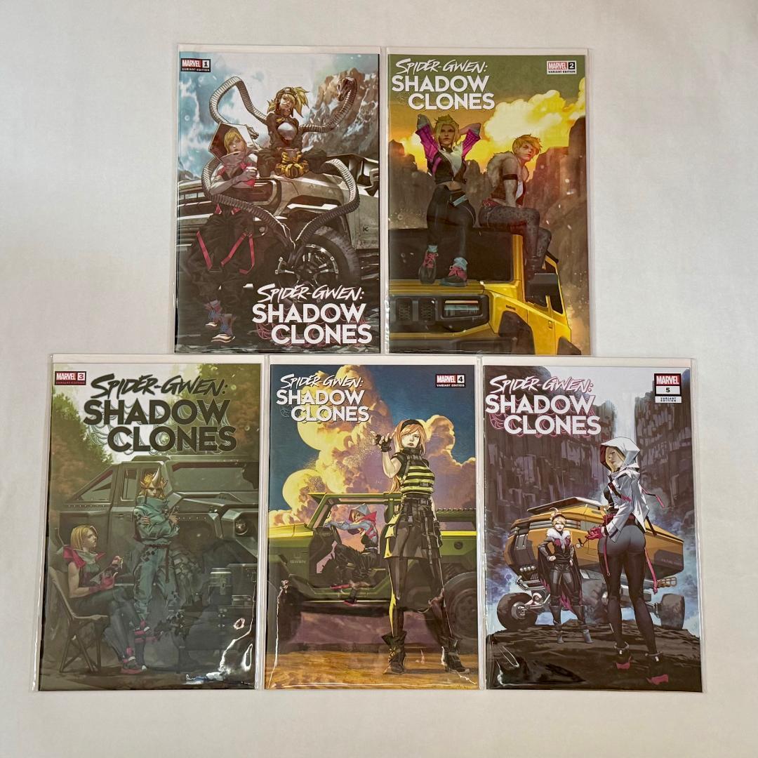 スパイダー・グウェン シャドウクローンズ#1～#5 5冊セットヴァリアントカバー