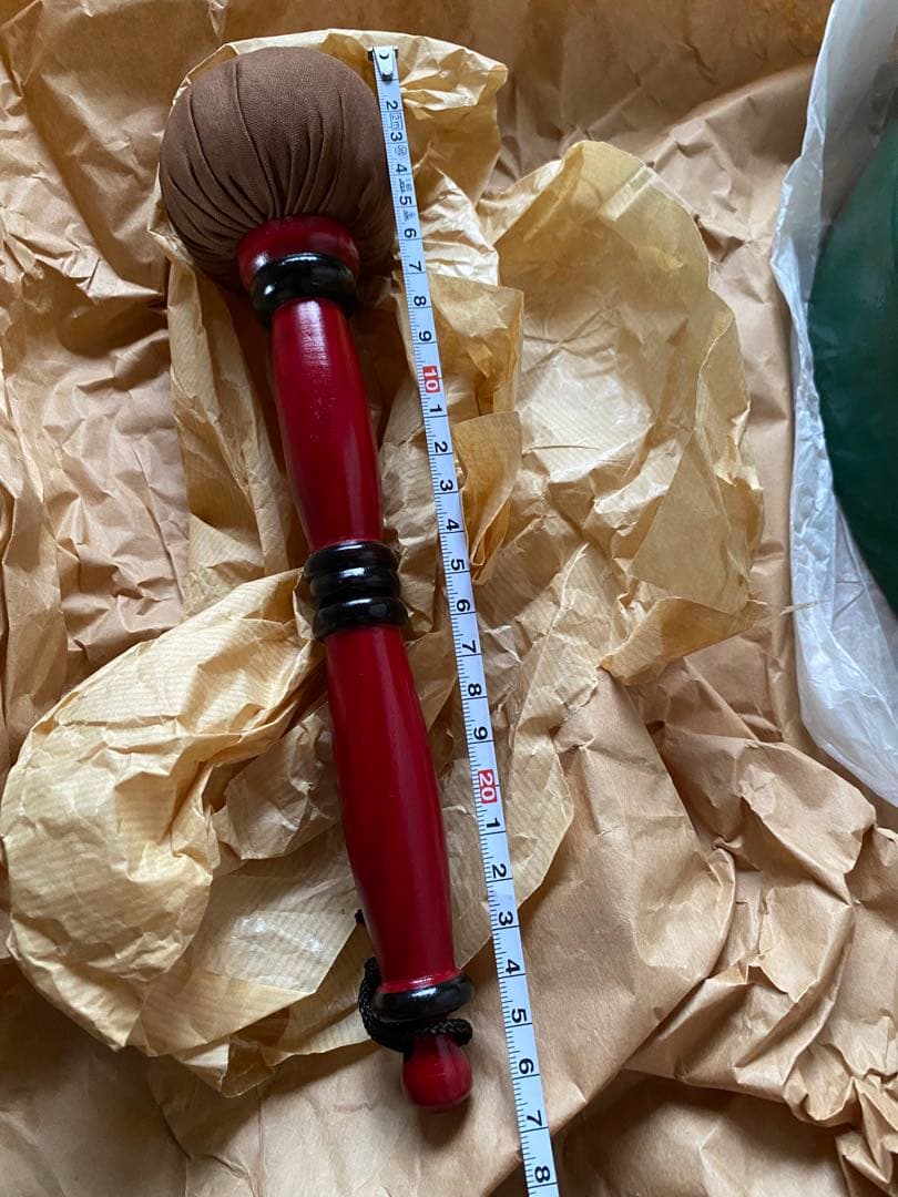 銅鑼　青銅製　バイ付き