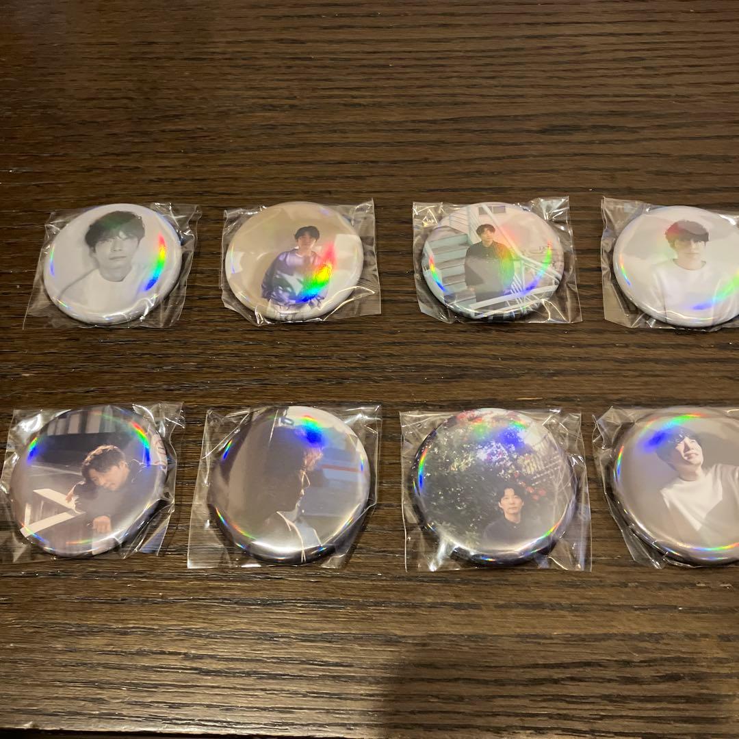 ユニ　星野源　写真入り缶バッジ 8個セット