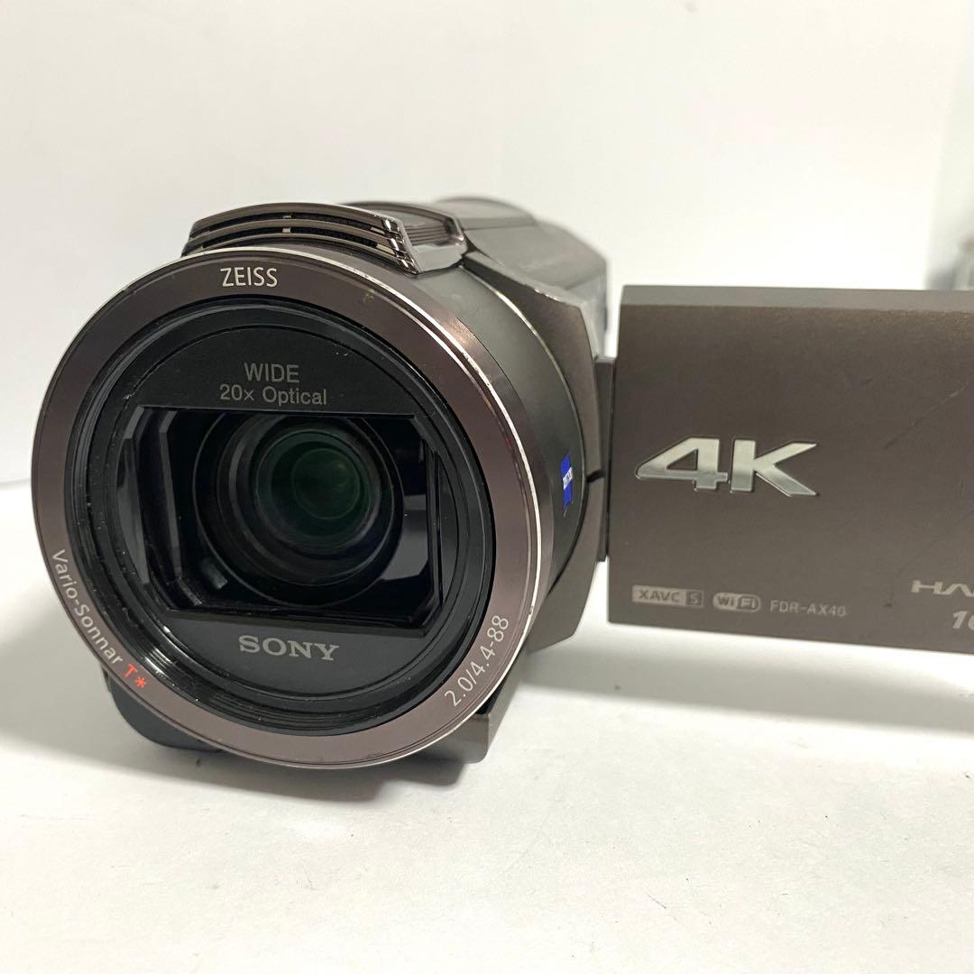 ソニー SONY ビデオカメラ FDR-AX40 4K 訳あり