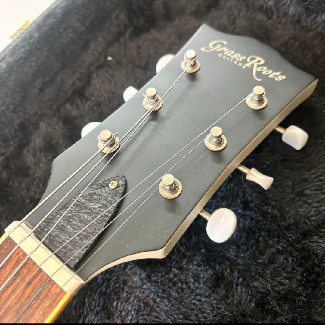 【レザー製ピックガード】grassroots レスポールスペシャル　P90 軽量