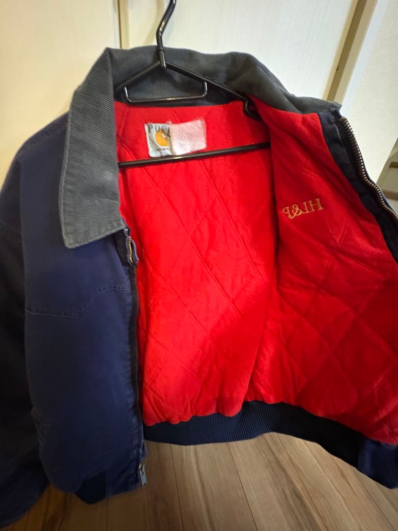 Carhartt ネイビー ボンバージャケット PULLOVER