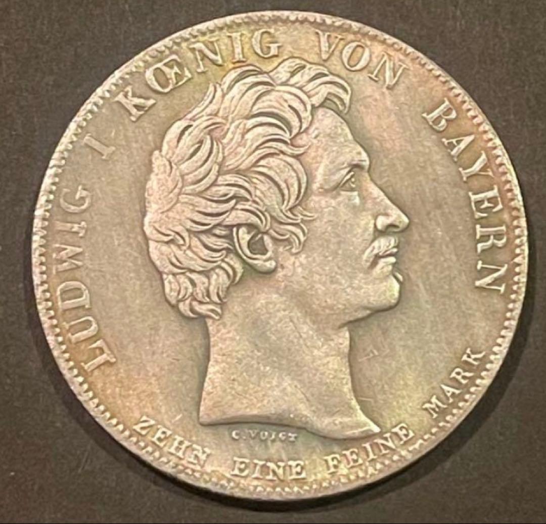 【博物館収蔵級】1834 バイエルン王国 ルートヴィヒⅠ世 記念メダル38mm