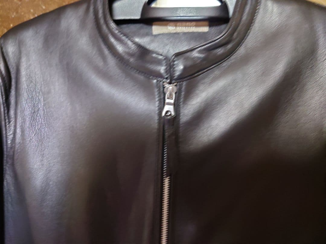 新品未使用　ナノ・ユニバース　シープレザーライダースジャケット