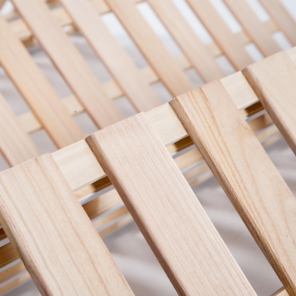 すのこベッド 折りたたみ ベッドフレーム 木製 セミダブル 4折桐木床 SD