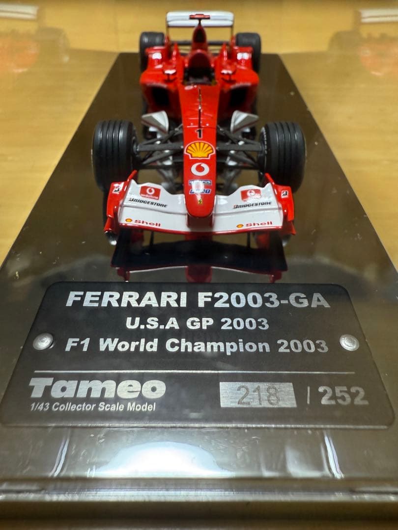 1/43タメオ完成品フェラーリF2003-GA