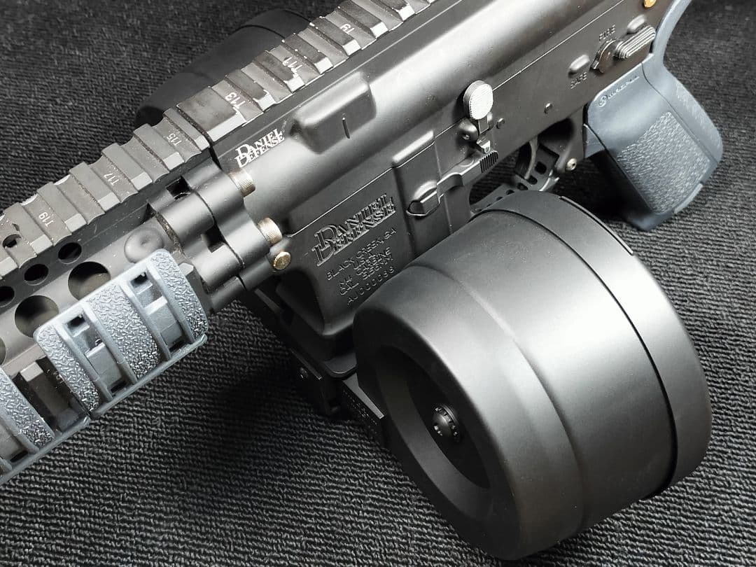 受注生産トレポン用カスタムマガジン ツインドラム 1200連 電動ドラム PTW