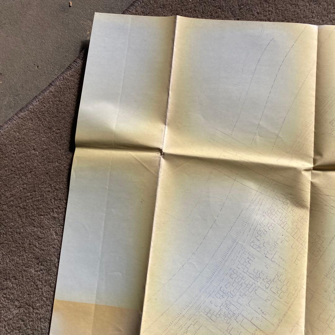 非売品 鉄道マニアック収集品 戸田市 新幹線と通勤新路のための測量図