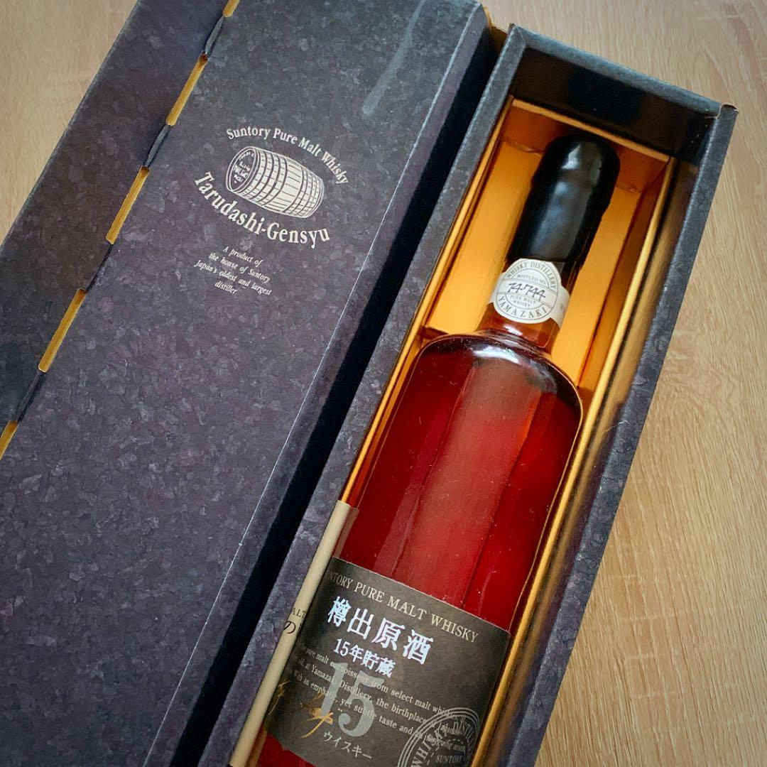 ♡希少♡ウィスキー♡ピュアモルト♡樽出原酒１５年♡未開封♡サントリー♡