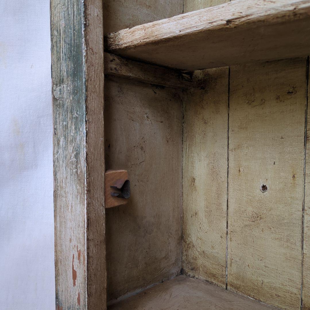 フランスアンティーク ガラスキャビネット シャビー