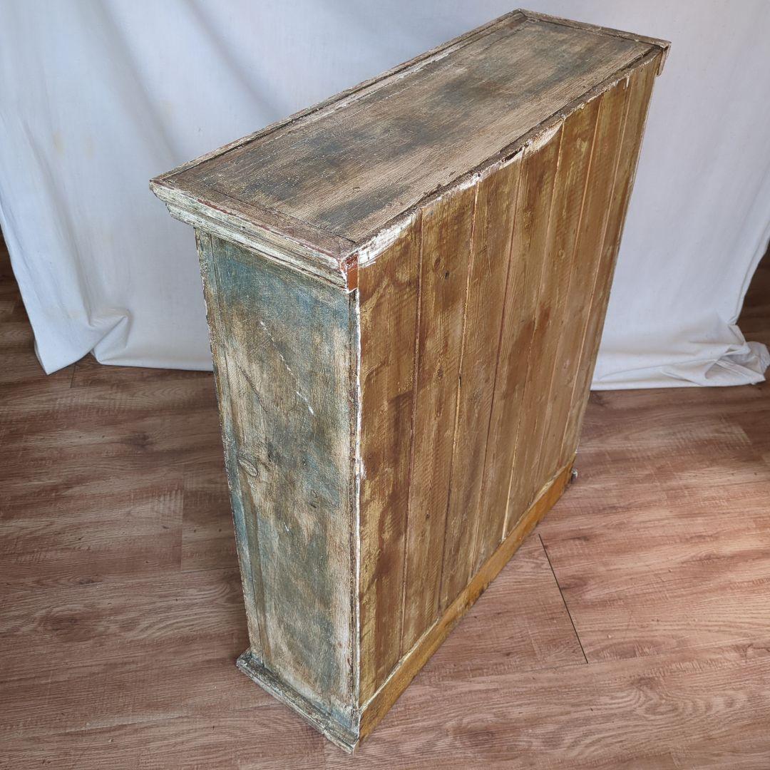 フランスアンティーク ガラスキャビネット シャビー