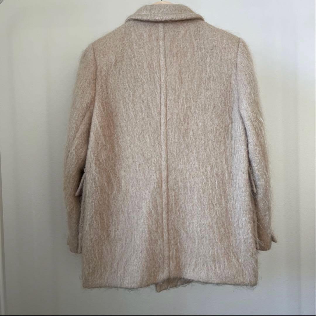 HYKE モヘアウールコート