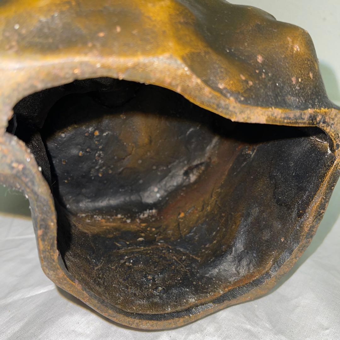 悲母観音　高さ約62センチ　狩野芳崖　鉄製　やや傷あり