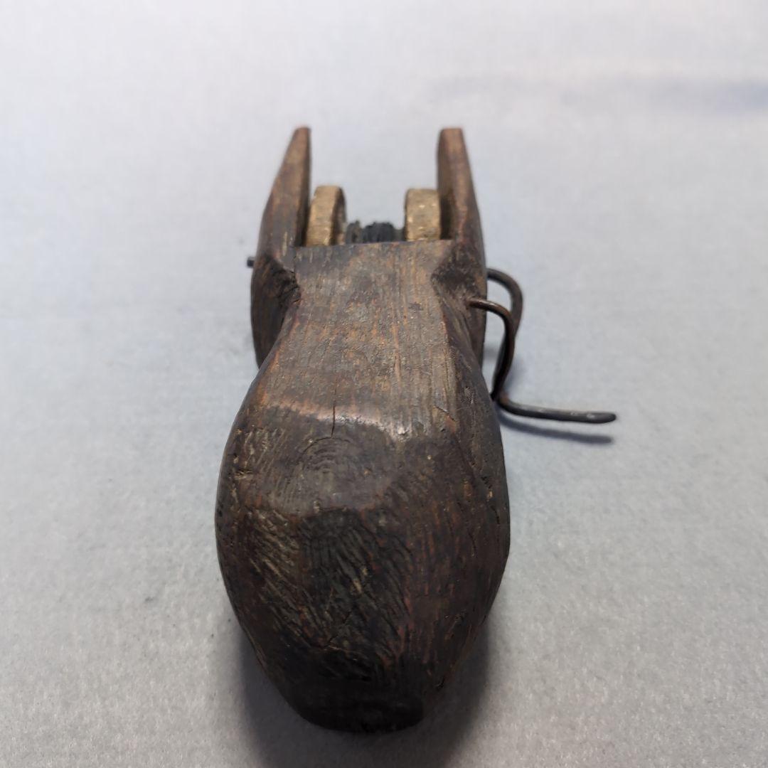 李朝 木製 墨壺 李朝墨壺 李朝木工品 李朝家具　木工品　ネズミ型墨壺