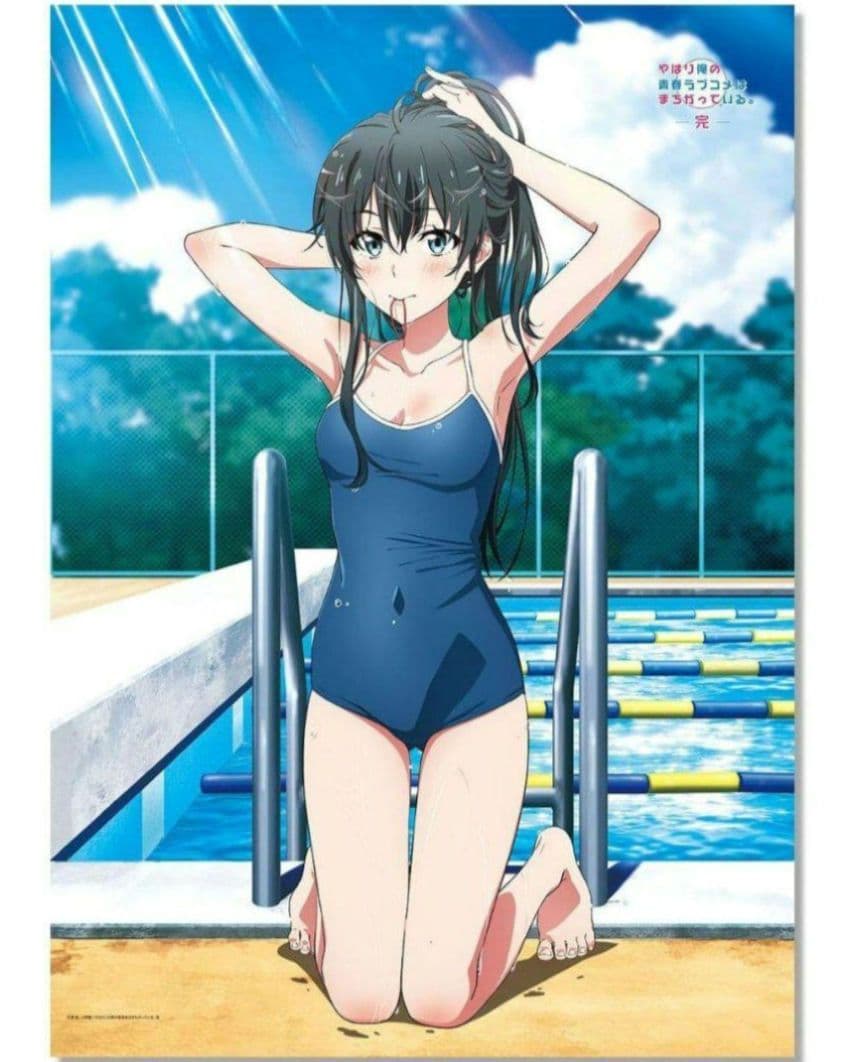 【ラス1】俺ガイル スクール水着 B1タペストリー 雪ノ下雪乃