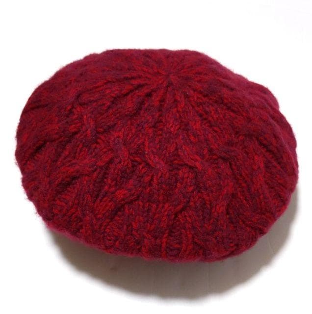 美品★ヘレンカミンスキー★GARDENIA カシミヤ100 帽子 レッド レア