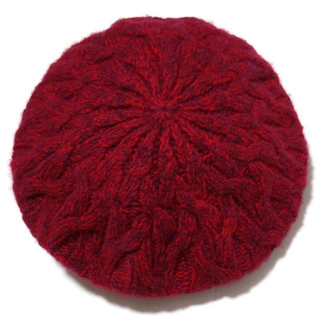 美品★ヘレンカミンスキー★GARDENIA カシミヤ100 帽子 レッド レア