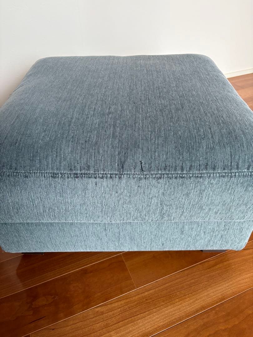 ACTUS オットマン ブルー