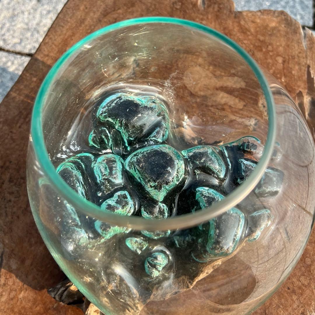 流木ガラスオブジェ大G 花瓶 金魚鉢 ガーデニング フラワーポット 水槽 アート